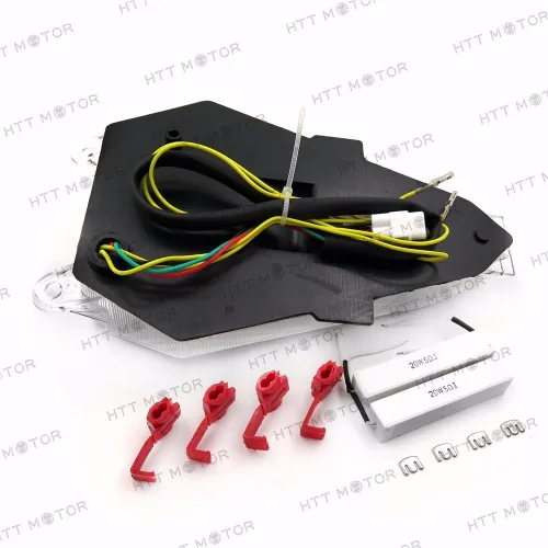 Vista 4 de MT046 - Luz trasera transparente compatible con Yzf R6 Yzf-R6 2006 2007 2008 2009 2010 2011 2012 2013