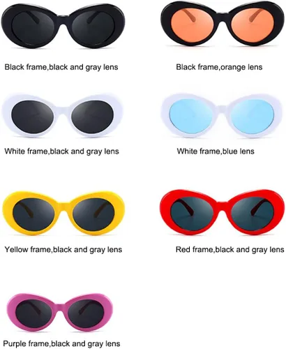 Vista 4 de Gafas de sol Armear, estilo retro, con marco de plástico de gran tamaño, unisex