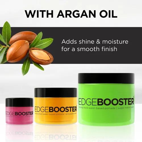 Vista 3 de Style Factor Edge Booster Strong Hold Pomada a base de agua 3.38oz - Aroma de acacia