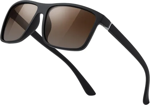Vista 2 de KWHZXGYY Gafas de sol polarizadas para hombre y mujer, color negro, retro, protección UV400 para conducir, pescar, para hombre y mujer