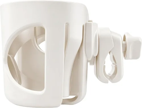Vista 4 de Universal Cup Holder for Stroller, Bike, Scooter & Wheelchair – Compatible with Stanley, Hydroflask, Yeti, Owala – 360° Rotating, Anti-Shake, Spill