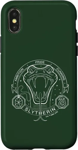 Vista 5 de iPhone 16 Harry Potter Slytherin Line Art Snake Symbol Case