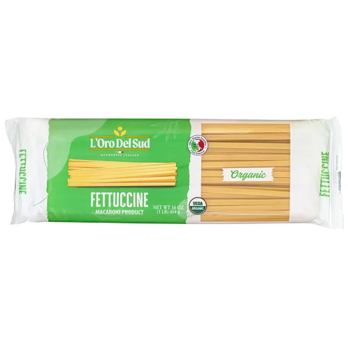 Vista 10 de L'Oro Del Sud Pasta Capellini orgánica, 100% trigo duro, (16 oz x 4 unidades) Pasta italiana hecha con trigo duro de alta calidad, orgánico USDA