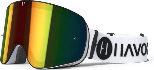 Vista 10 de Havoc Racing Magnetic Frameless Goggles - For Motocross, Dirt Biking, Snowboarding, ATV, & UTV - UV Blocking Anti-Fog Goggles
