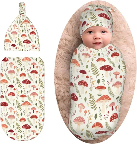 Vista 18 de Burrito Taco Tortilla Manta para recién nacido con juego de gorro, manta suave y elástica, regalo divertido para la ducha de niños y niñas Tortilla