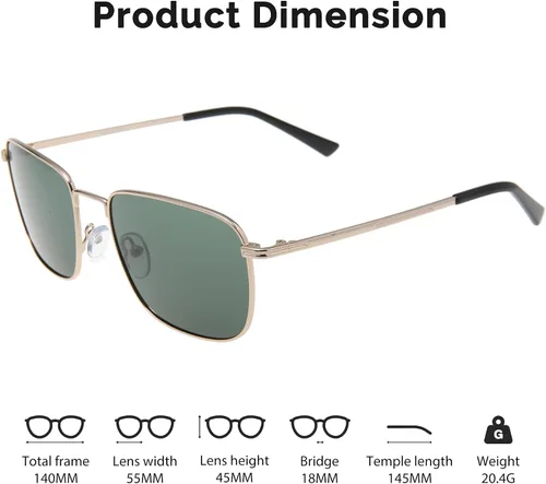 Vista 3 de JOO'RTI Polarized Sunglasses for Women & Men, UV Protection