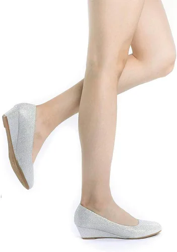 Vista 6 de DREAM PAIRS Debbie - Zapatos de tacón de cuña media para mujer