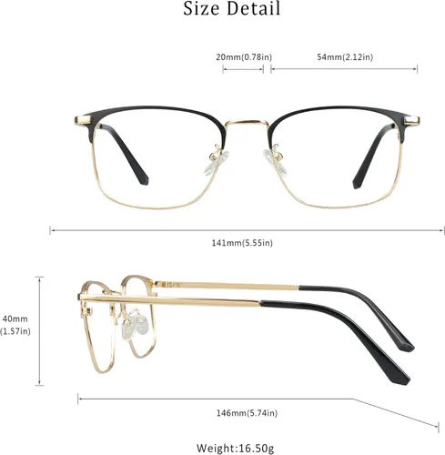 Vista 5 de LifeArt Lentes de bloqueo de luz azul, antifatiga ocular, anteojos de lectura para computadora, anteojos de TV para mujeres y hombres, antirreflejos