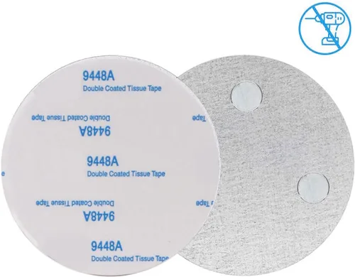 Vista 4 de Almohadillas adhesivas magnéticas para detector de humo 3 piezas Montura de fijación magnética para alarma de humo sin perforación Soporte magnético