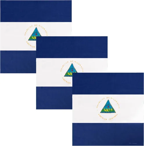 Vista 20 de Motique Accessories Juego de 3 bandanas grandes de algodón - Banderas del Caribe