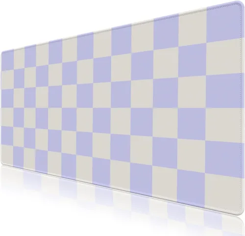 Vista 10 de Alfombrilla de mouse extendida para juegos, alfombrilla de escritorio grande con base de goma antideslizante, para computadora, laptop, teclado