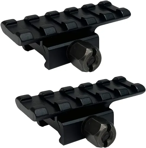 Vista 9 de FSI 1"/0.83"/0.5" Montaje en elevador 5 ranuras transparente Weaver/Picatinny Rail Mount