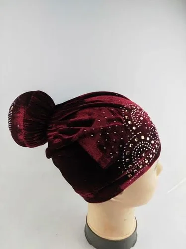Vista 9 de MSBRIC - Gorros de terciopelo para mujer, color 1933