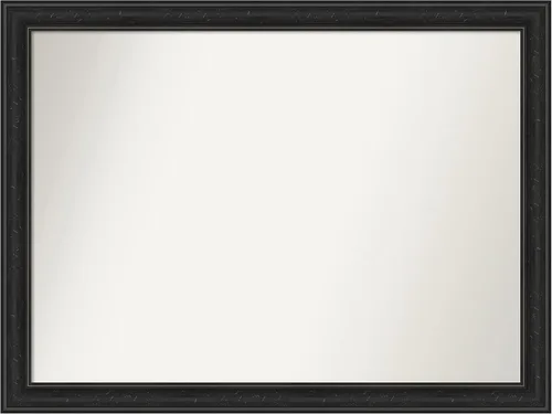 Vista 393 de Amanti Art Espejo personalizado, gran espejo de baño estrecho, espejo de pared o espejo de tocador de baño sobre el fregadero (24 x 24 pulgadas)