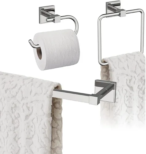 Vista 6 de Amerock Níquel cepillado Appoint 5 piezas Juego de accesorios de baño