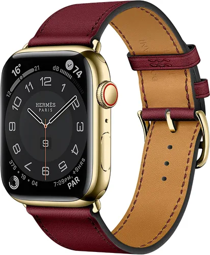 Vista 22 de LB1 - Correa de cuero para Apple Watch para mujeres y hombres, SE Ultra 2 de 1.575 in 1.732 in 1.811 in 1.654 in 1.772 in 1.614 in 1.496 in 1.929 in