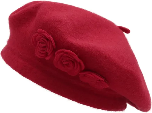 Vista 29 de ZLYC Boina Francesa de Lana Sombrero Color Sólido Gorra Boina para Mujeres y Niñas Amarillo básico