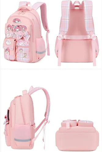 Vista 5 de Mochila Vivixilan Kawaii, Resistente al Agua y Transpirable con Múltiples Bolsillos, Adecuada para Viajes y como Regalo de Cumpleaños