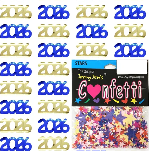 Vista 61 de Confetti Year 2023 Blue Royal, Orange Combo - 2 bolsas de media onza (1 oz)