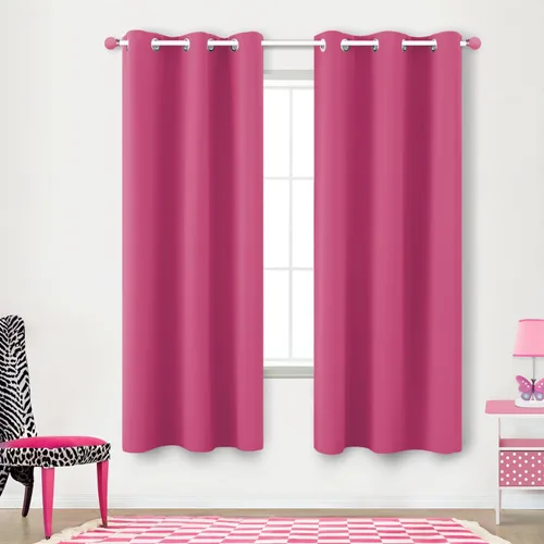 Vista 152 de KOUFALL Cortinas de Baño Aqua para Ventana, Juego de 2 Paneles Decoración Costera Cortinas Cortas Opacas para Ventana Pequeña de Cocina Puerta