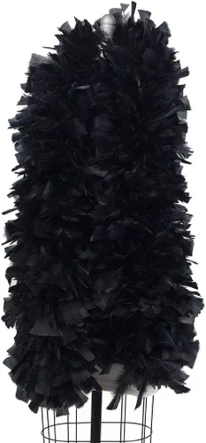 Vista 4 de ZUCKER Boas de plumas unisex para adultos o para mujer Negro