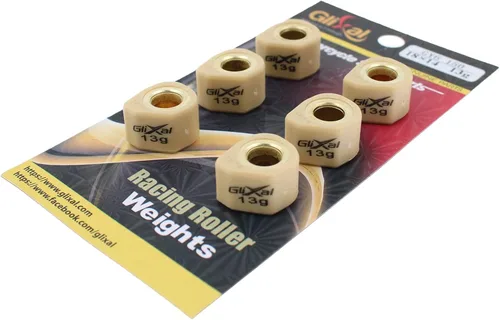 Vista 10 de Glixal deslizadores de variador polígono de alto rendimiento de 18x14mm, rodillos deslizantes de carreras de peso de 152QMI 157QMJ GY6 125cc 150cc