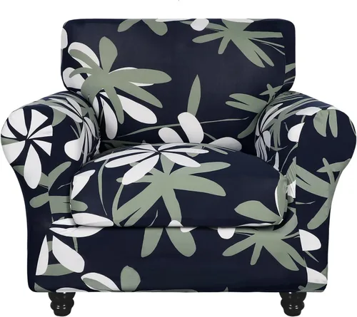 Vista 42 de SearchI Funda elástica para sofá, funda para sillón de 2 piezas con funda de cojín separada para silla, protector de muebles lavable para sala
