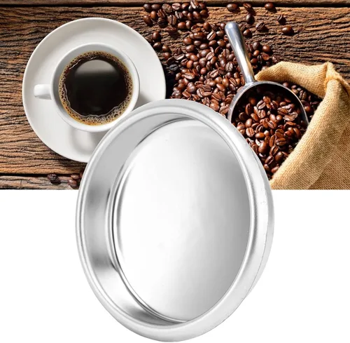 Vista 3 de Cesta de retrolavado de 2.126 in, inserto de acero inoxidable con filtro ciego de metal, accesorios para máquina de café, cesta de filtro ciega