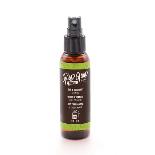 Vista 3 de Aceite de karité hidratante paquete de 2 (Oud & Bergamota, 2 oz)