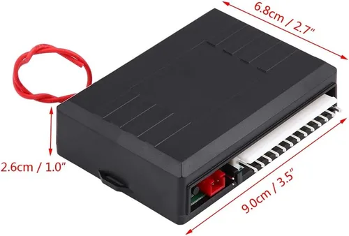 Vista 4 de Sistema universal de entrada sin llave para cerradura de puerta de coche, kit de bloqueo de puerta central remoto DC 12V