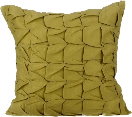 Vista 13 de The HomeCentric Fundas de almohada decorativas con bordes de 12 x 12 pulgadas Funda de cojín de seda de arte moderno Fundas de almohada verdes