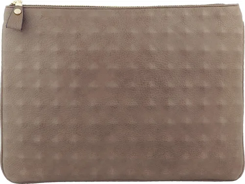 Vista 2 de B BRENTANO Bolsa de embrague vegana en relieve de gran