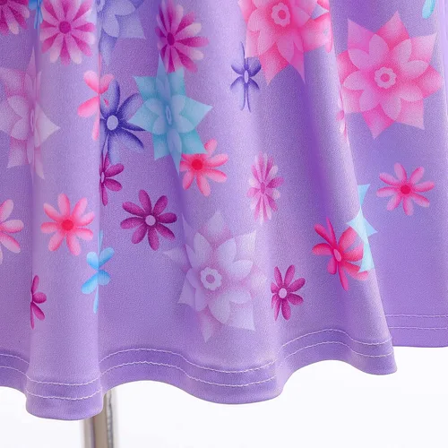 Vista 5 de Vestido de disfraz de princesa para niñas con accesorios, aretes con clip, traje de Halloween