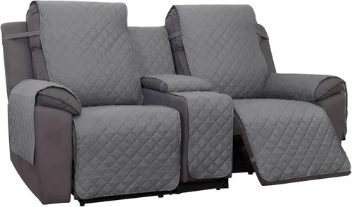 Vista 9 de PureFit Funda de Sofá de Dos Plazas Reclinable Reversible Resistente al Agua - Protector de Muebles Antideslizante para Reclinable de 2 Asientos