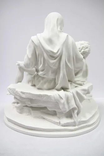 Vista 7 de Estatua católica de Pieta Michelangelo de 18 pulgadas Jesús María Vittoria Collection Made in Italy
