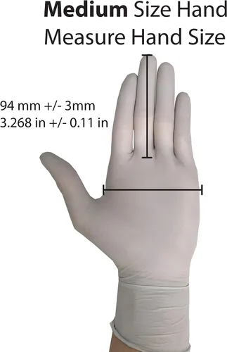 Vista 6 de Guantes desechables, aptos para alimentos, guantes de nitrilo Lite Duty, ligeros y resistentes, (250 unidades)