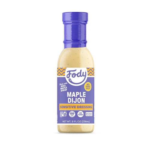 Vista 7 de Aderezo para ensalada balsámico Fody Foods, 8 Oz, sin ajo ni cebolla, certificado bajo en FODMAP, apto para intestino y SII, vegano, no transgénico