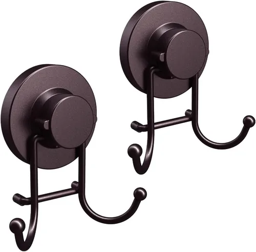 Vista 8 de HOME SO Ganchos con ventosa para toallas de ducha y baño, paquete de 1 – Ganchos de ventosa para colgar toallas, batas y abrigos – azulejos, puerta