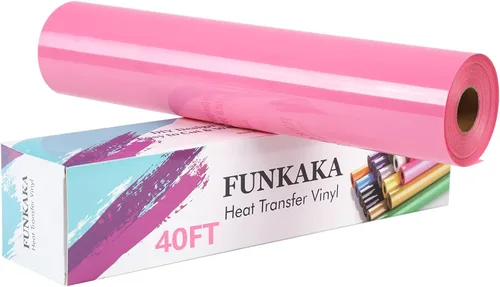Vista 14 de FUNKAKA Paquete de vinilo HTV de transferencia de calor con purpurina, 12 rollos de vinilo para planchar de 12 pulgadas x 3 pies para camisetas, 12