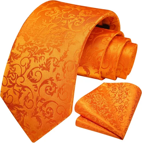 Vista 84 de Corbatas florales tejidas clásicas para hombre, corbata cuadrada de bolsillo, corbatas formales para hombres, boda con pañuelo