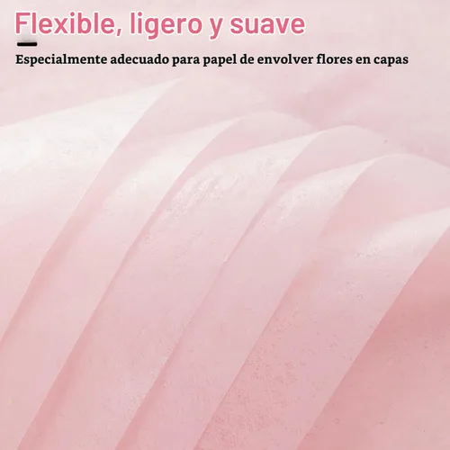 Vista 4 de VinTS 48 hojas de 23.6 x 23.6 pulgadas de algodón para envolver flores de papel para ramo
