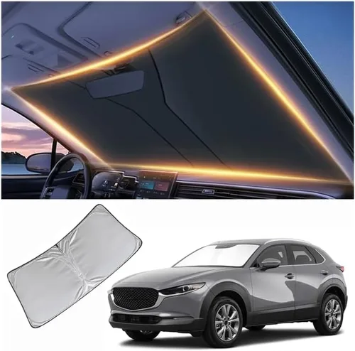 Vista 47 de Parasol para parabrisas para BMW X1 E84 para ventana delantera 2016-2024 2025 2026 X1 E84, protector de parabrisas para automóvil, accesorios