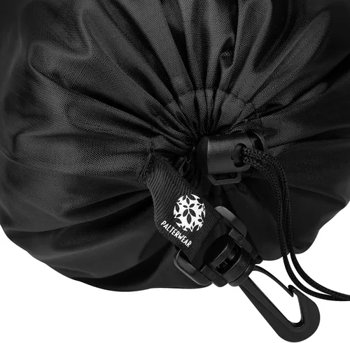 Vista 4 de PALTERWEAR Bolsa con cordón Cinch and Ditty Pouch con clip para viajes, armario, exteriores Juego de 5 (negro, 10 x 15 pulgadas), Negro -, Bolsa