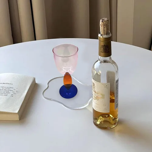 Vista 7 de Flylin Copas de vino creativas, copa de vino tinto de 13.5 onzas, copa de vino colorida, copa de vino de cóctel, copa de jugo para fiesta, cena