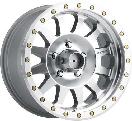 Vista 7 de Method Race Wheels 304 Double Standard Maquinado/Capa Transparente 16x8 pulgadas, 6x5.5 pulgadas, desplazamiento de 0mm, espacio posterior de 4.5