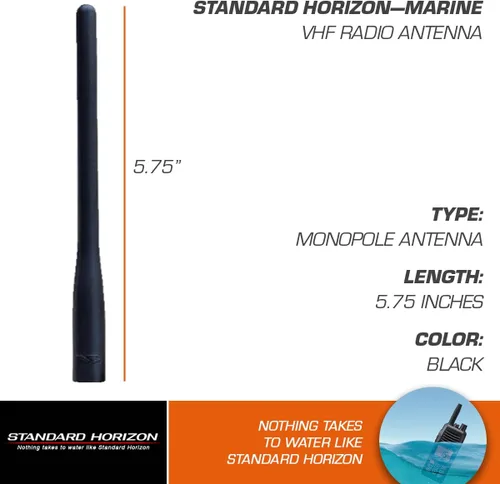 Vista 2 de Antena de repuesto estándar STD-CAT460 para la mayoría de radios VHF portátiles