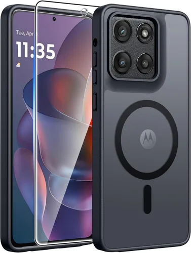 Vista 141 de FNTCASE - Funda para iPhone 16 Pro: magnética, mate, translúcida, de grado militar, protectora contra caídas, resistente, fina, duradera y a prueba