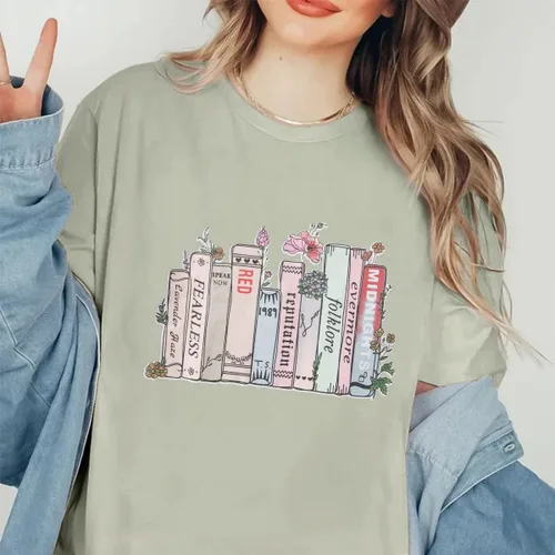 Vista 5 de CM C&M WODRO Camiseta de concierto Swift ERAS Tour para mujer, camiseta de álbum de música country con flores silvestres