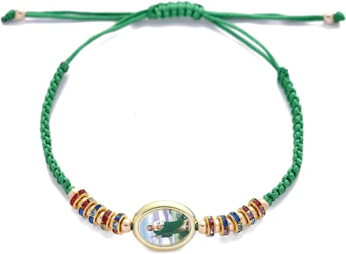 Vista 3 de BONITTER 612 PCS Virgin MarySaint BenedictSaint Jude bracelet Rosary Handmade Red Knot String Bracelets Luck bracelet Men Or Women As Gifts and Used