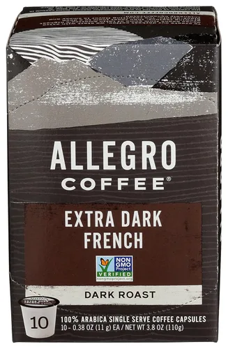 Vista 8 de Allegro Coffee, Coffee Vienna Roast Pods 10 unidades, 3.8 onzas
